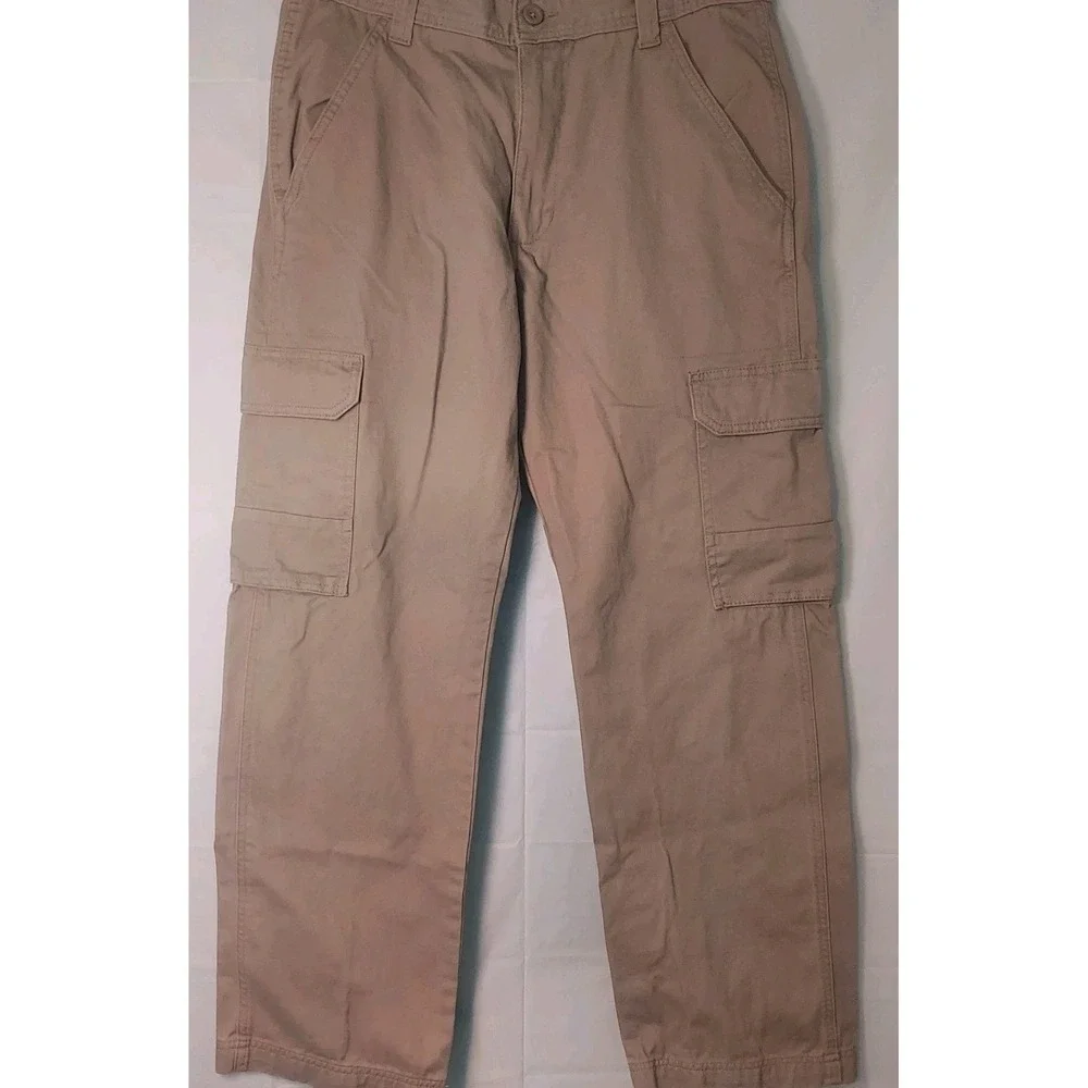 Wrangler Mens Tan Denim Cargo Pants 130273‎